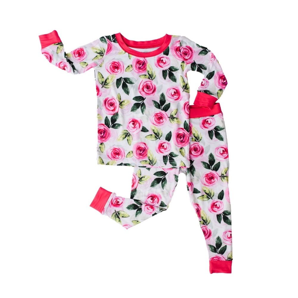 COPY - Little Sleepies Pajamas in Roses Print